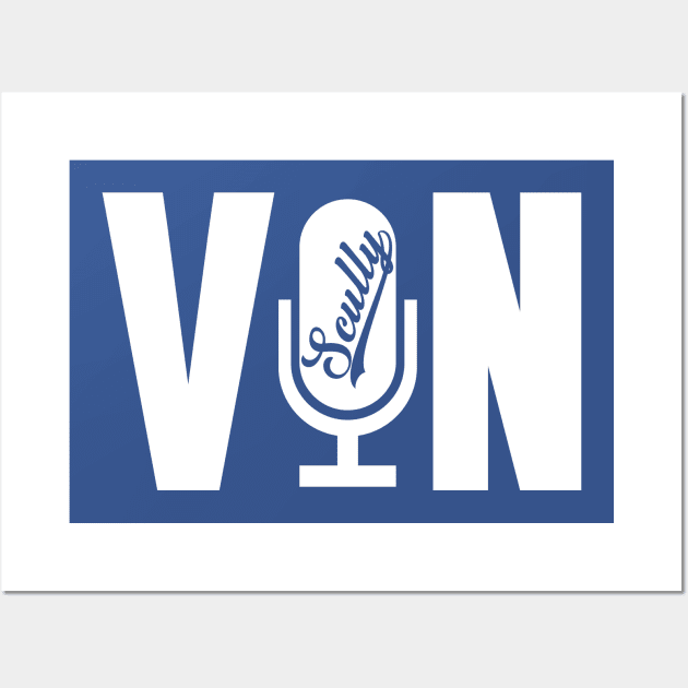 Vin Scully Microphone - Vin Microphone Wall Art by LMW Art